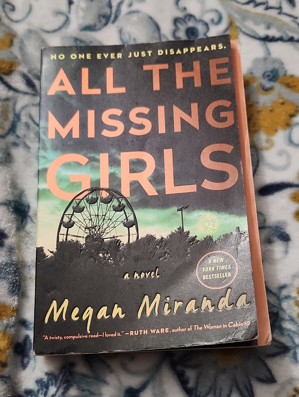 All The Missing Girls by Megan Miranda - Coral & Black Paperback